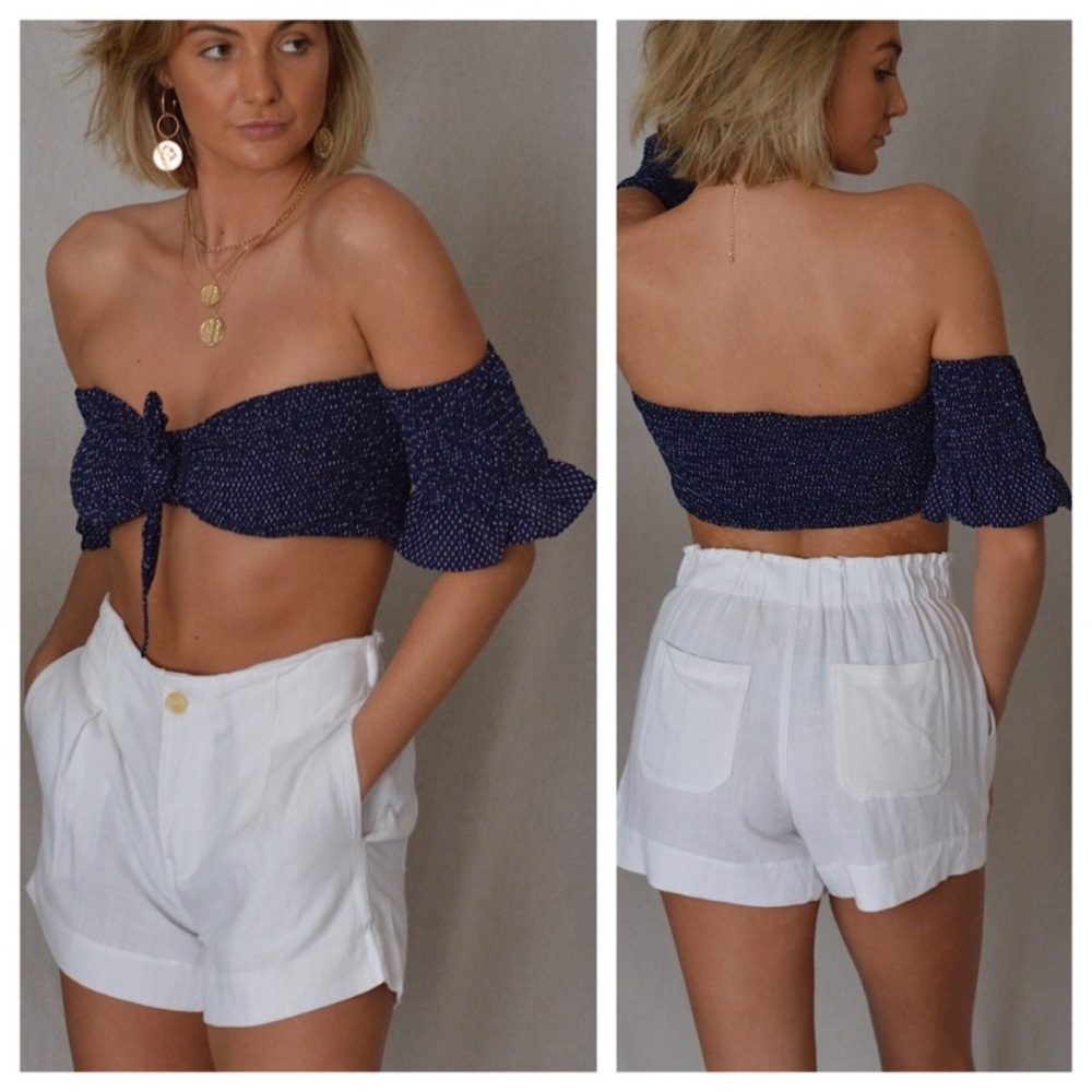 Jenna Smocked Bandeau Top
